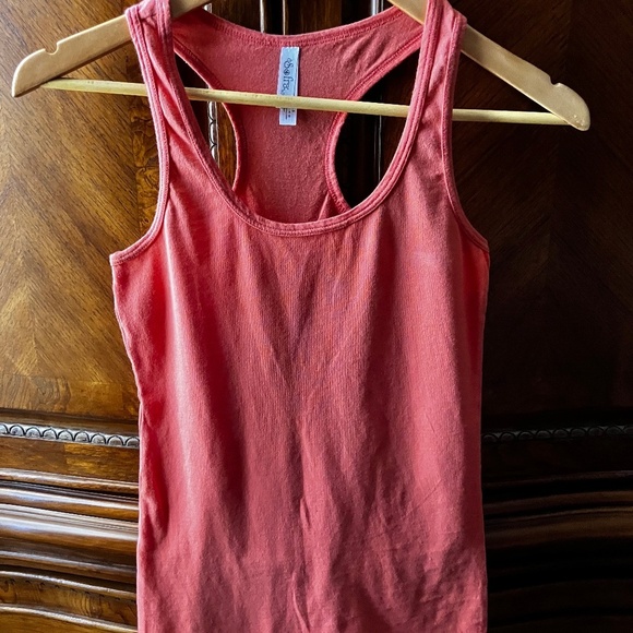 Sofra Women's Racerback Tank Top in Orange - Size S - Picture 1 of 6